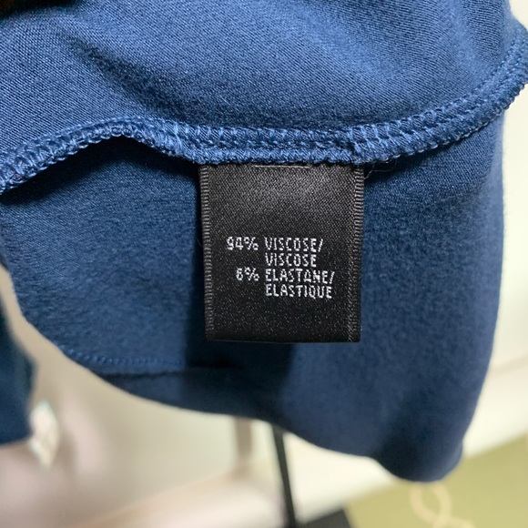 Lafayette 148 Large long sleeve layering blue top - Picture 8 of 8